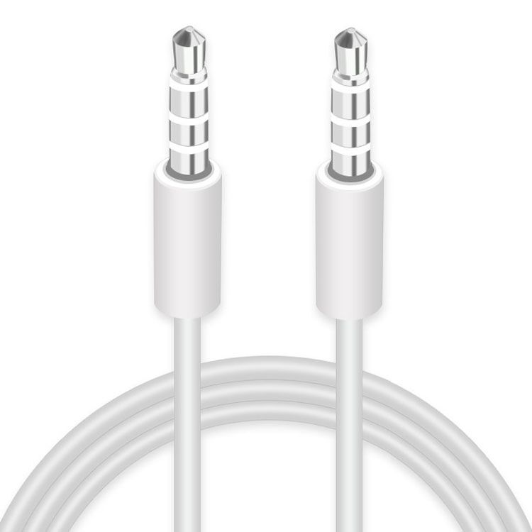 Product thumbnail Jack-Audiokabel 4-polig | 3,5mm Male – 3,5mm Male | 1 meter