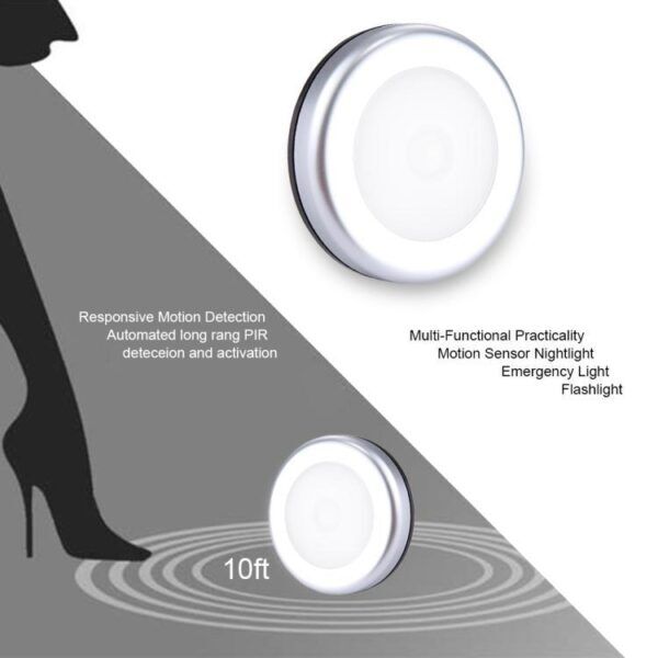 LED Nachtlamp met bewegingssensor op batterijen - Afbeelding 5
