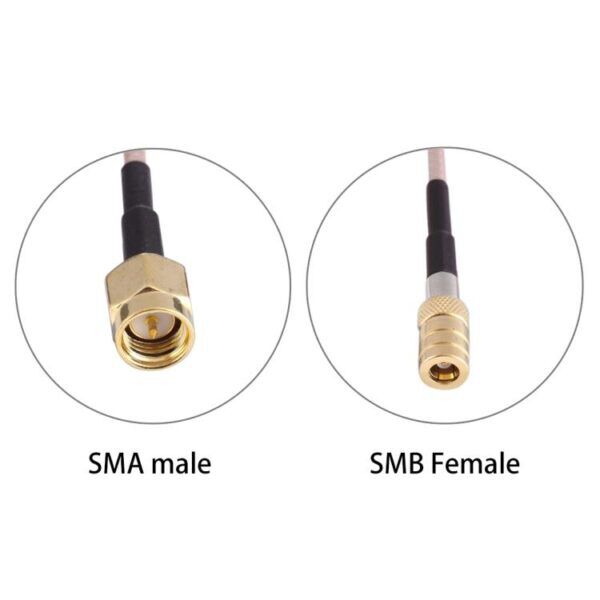 Antenne verloopkabel | SMA Male naar SMB Female | RG316 | 0.9 meter - Afbeelding 3