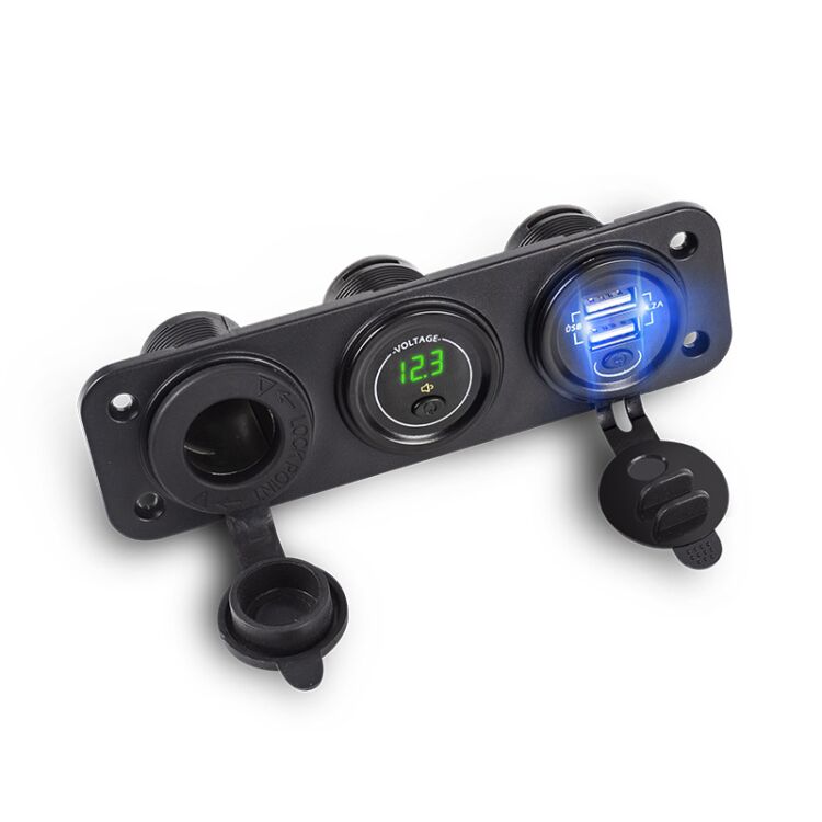 Product thumbnail AUTO OPLAADUNIT SIG.AANSL./VOLTMETER/2XUSB-A