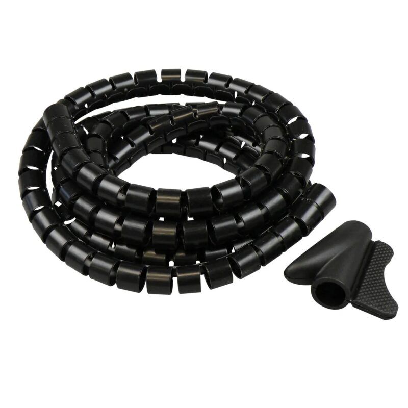 Product thumbnail TACK BUNDELSLANG 16mm 2 METER ZWART + INVOERSTUK