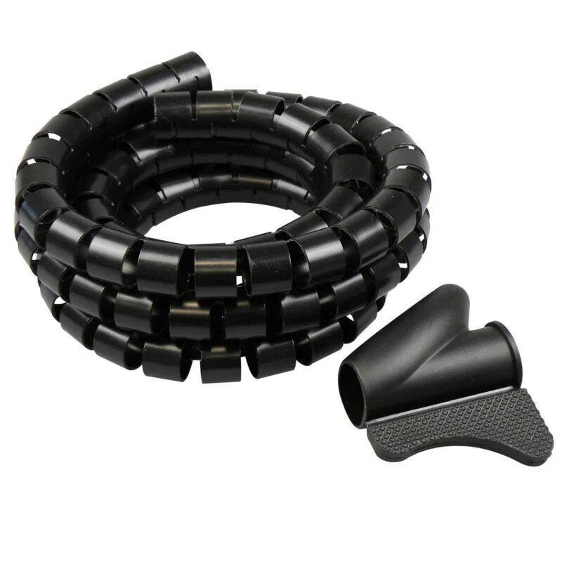 Product thumbnail TACK BUNDELSLANG 28mm 2 METER ZWART + INVOERSTUK