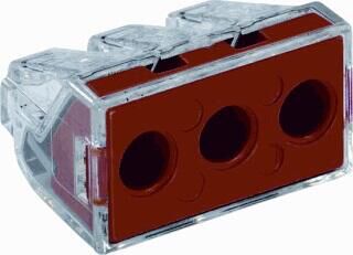 Product thumbnail WAGO 3V lasklem rood voor massieve aders 2.5 t/m 6 mm²