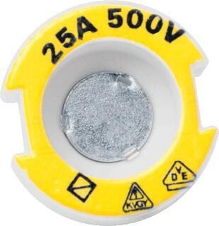 Product thumbnail HAGER PASSCHROEF 25A GEEL DIN-GROOTTE DII