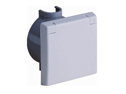 Product thumbnail Perilex inbouw WCD 16A vierkant met klep