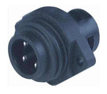 Product thumbnail Hirschmann IP67 chassisdeel male 4-polig