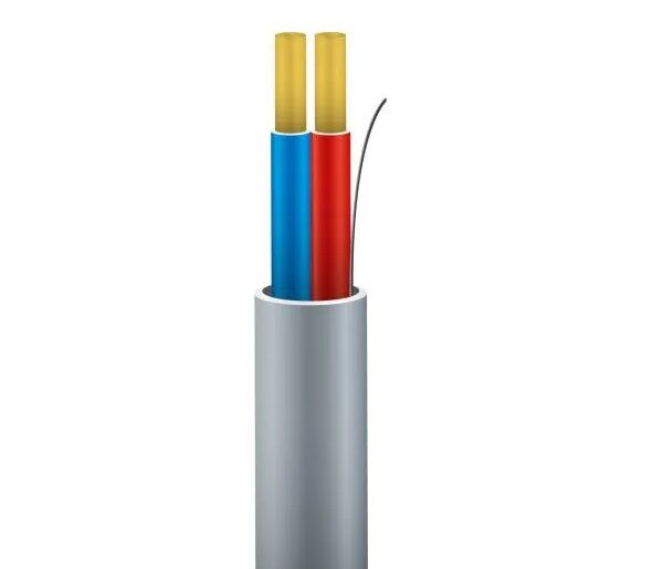 Product thumbnail Telefoon wandkabel 2 x 0.8mm² grijs