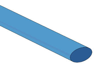 Product thumbnail Thermische Krimpkous blauw 2.4 - 1.2