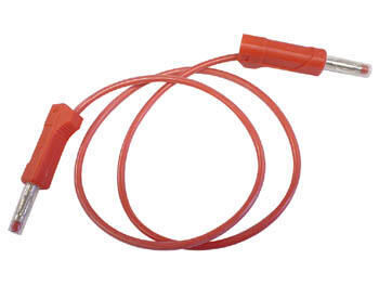 Product thumbnail KABEL MET BANAANPLUGGEN / ROOD 50cm