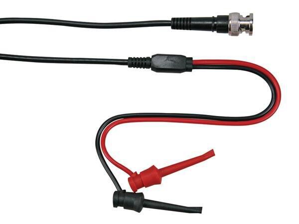 Product thumbnail COAXKABEL 1m - BNC MANNELIJK + 2 MINIATUUR KLEMTESTPENNEN