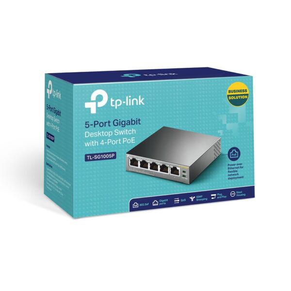 TP-Link 5-poorts Gigabit POE Switch TL-SG1005P - Afbeelding 4