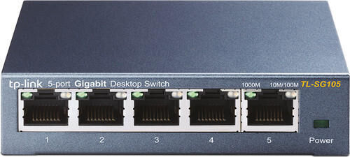 Product thumbnail TP-LINK TL-SG105 5-Poort Gigabit Switch Metalen behuizing