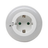 Product thumbnail LED nachtlamp + sensor met stekker doorvoer