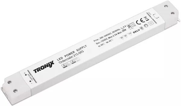 Product thumbnail TRONIX 215-005 PLATTE SCHAKELENDE VOEDING 12V 30W
