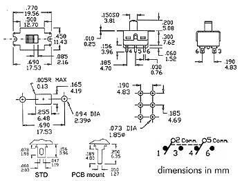 Product thumbnail SCHUIFSCHAKELAAR 2P ON-ON - PCB MONTAGE