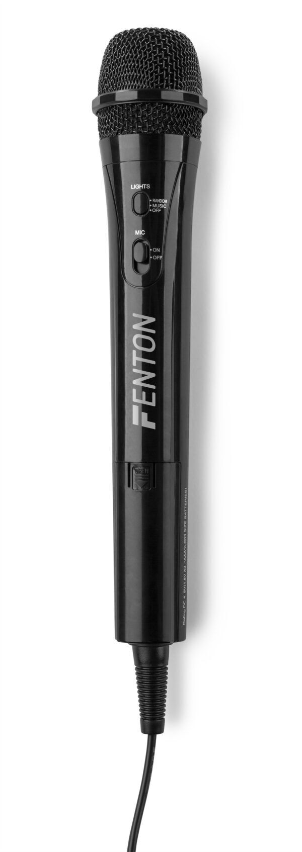 KMD55B KARAOKE MICROPHONE WITH RGB LIGHTING BLACK - Afbeelding 2