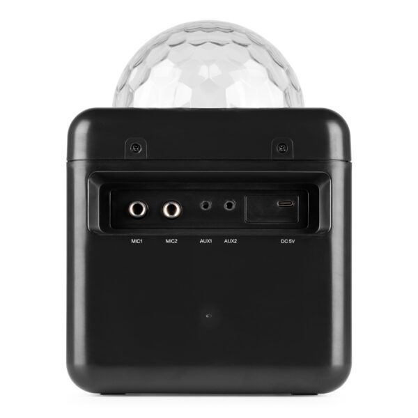 KAR15B KARAOKE SPEAKER WITH 2 MICROPHONES BLACK - Afbeelding 2
