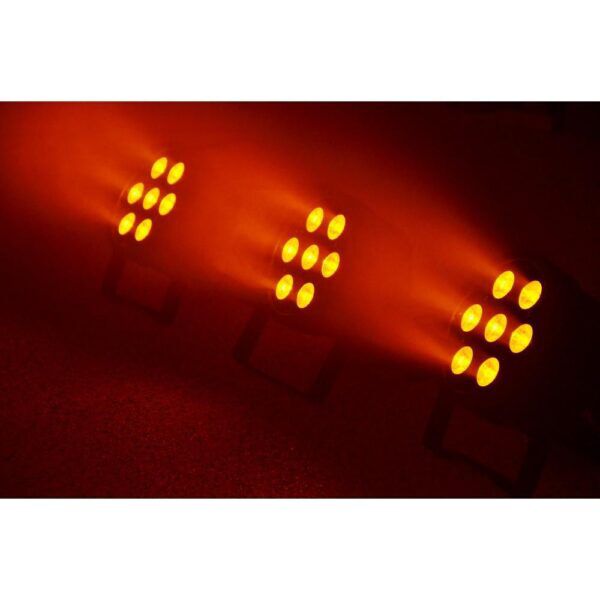 FlatPAR 7x 15W RGBAW LED's DMX IR - Afbeelding 9