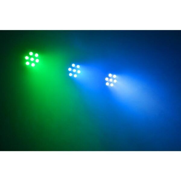 FlatPAR 7x 15W RGBAW LED's DMX IR - Afbeelding 10