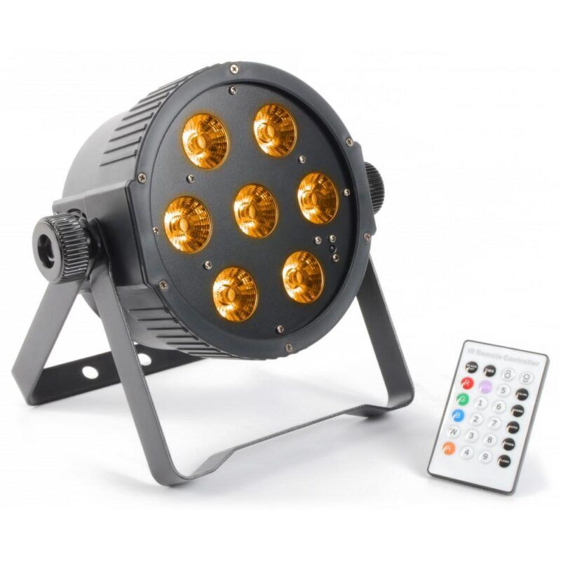 Product thumbnail FlatPAR 7x 15W RGBAW LED's DMX IR