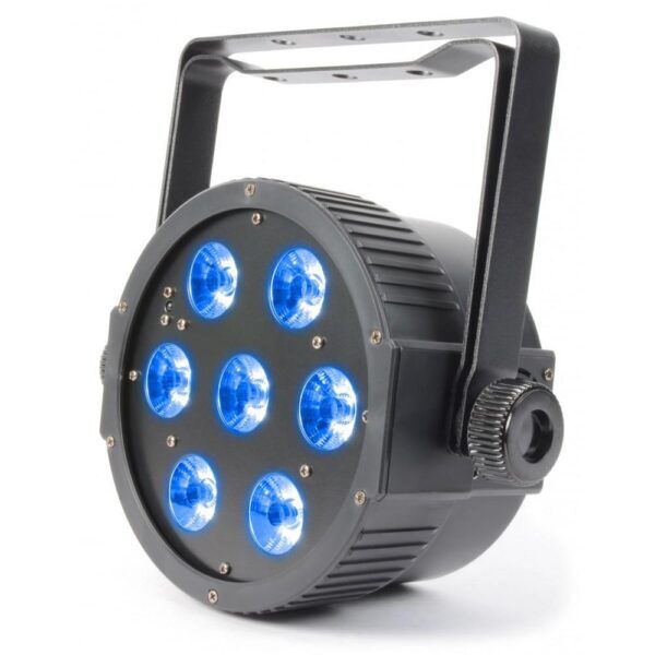 FlatPAR 7x 15W RGBAW LED's DMX IR - Afbeelding 2
