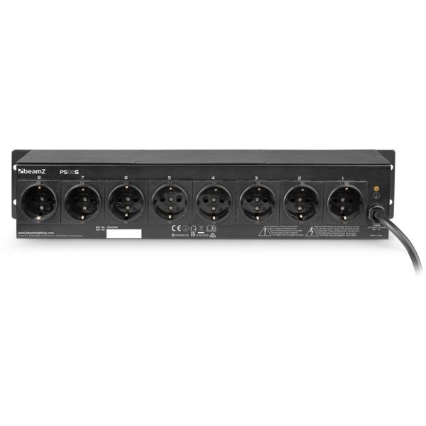 BeamZ PS08S DJ switch - 8 kanaals schakelpaneel - Afbeelding 2