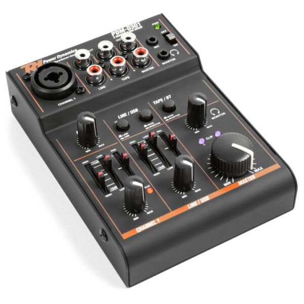 PDM-D301 3-Kanaals USB Mixer - Afbeelding 3