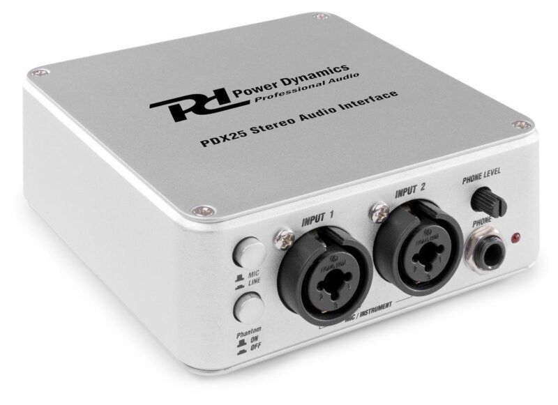 Product thumbnail PDX25 USB AUDIO INTERFACE 2 KANAALS