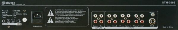 STM-3002 4-Kanaals mixer 19" - Afbeelding 3
