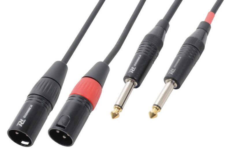 Product thumbnail Connex Kabel | 2x XLR Male - 2x 6.3mm  Mono | 3 meter