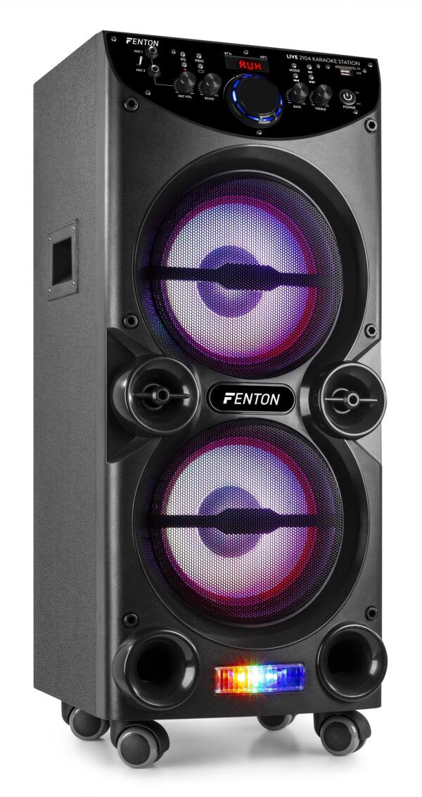 LIVE2104 KARAOKE STATION ON WHEELS 2X 10 - Afbeelding 3