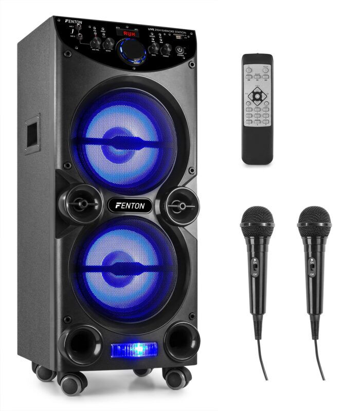 Product thumbnail LIVE2104 KARAOKE STATION ON WHEELS 2X 10