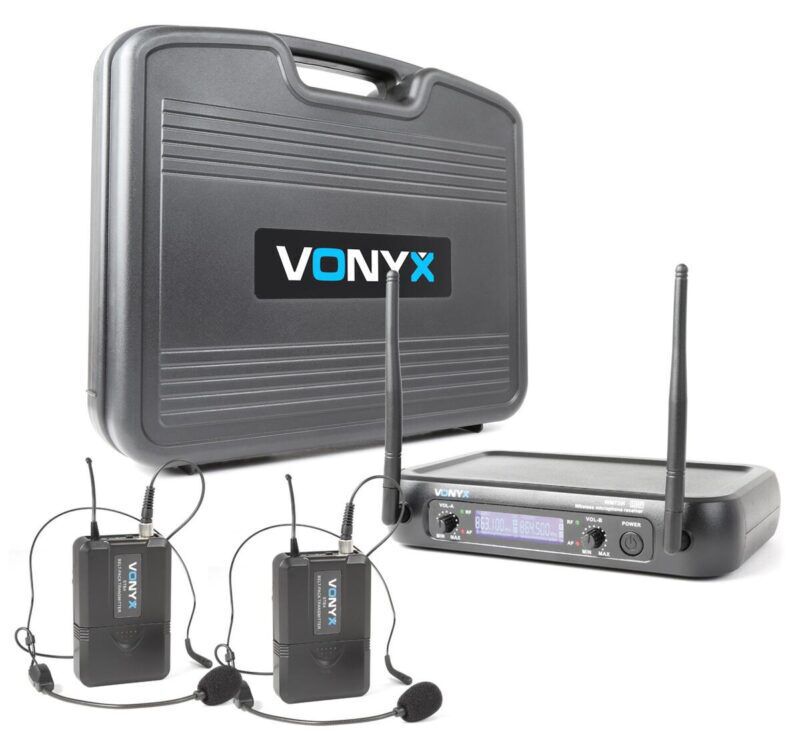 Product thumbnail UHF DRAADLOOS MICROFOONSYSTEEM MET 2X BODYPACKS