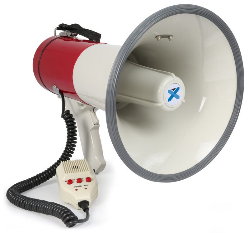 Product thumbnail MEG050 MEGAFOON 50W RECORD SIRENE MICROFOON