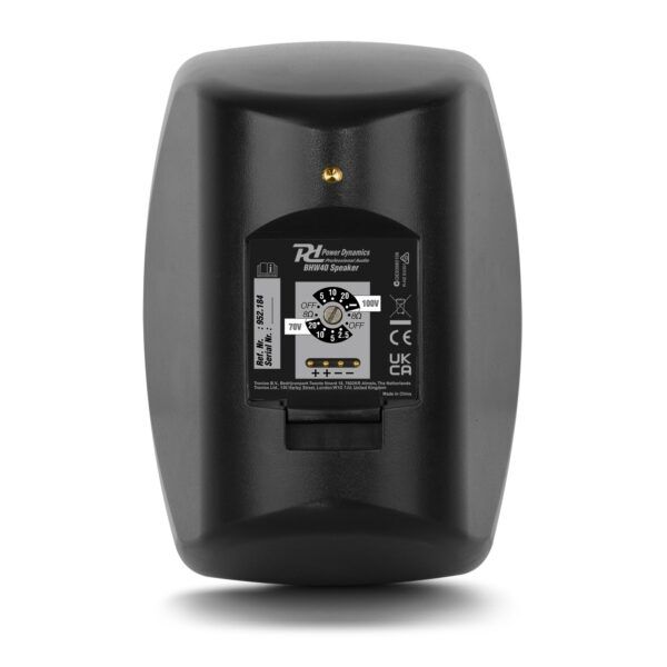 BHW40BK SPEAKER SET IN/OUTDOOR 4" 60W 100V BLACK - Afbeelding 3