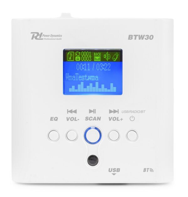 PD BTW30 inbouw stereo versterker met Bluetooth - 30W