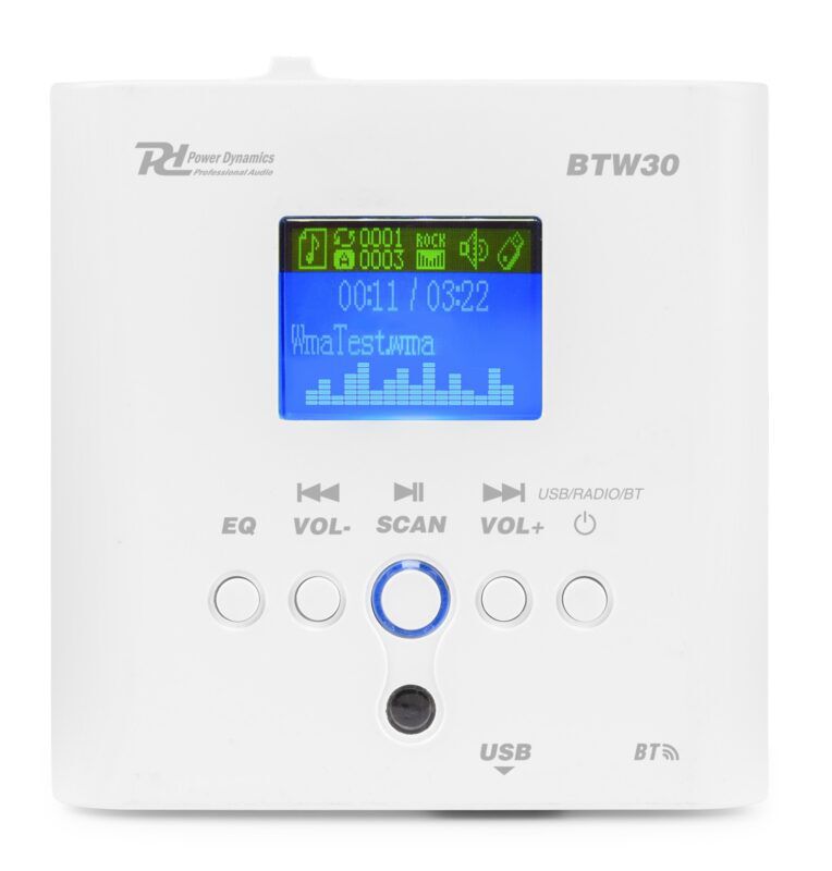 Product thumbnail PD BTW30 inbouw stereo versterker met Bluetooth - 30W