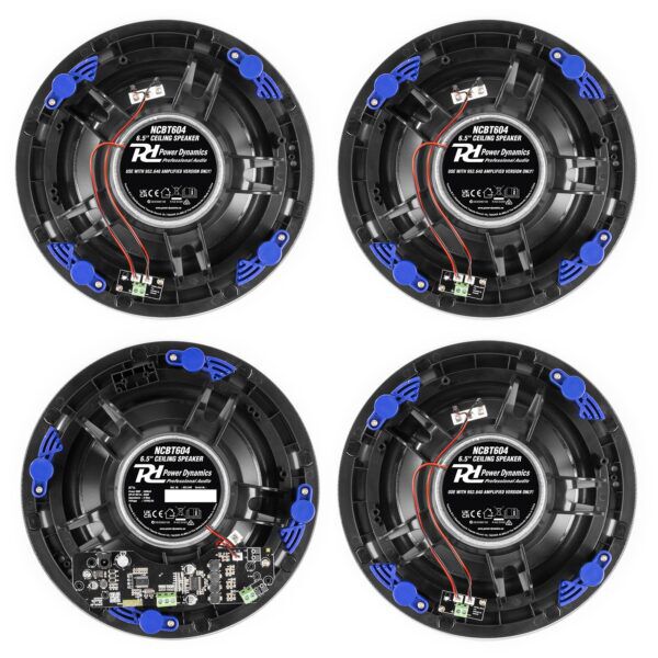BLUETOOTH PLAFOND SPEAKER SET 4 ST. WIT + VERSTERKER - Afbeelding 2