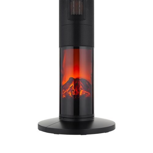 Product thumbnail Keramische ventilatorkachel met openhaard-imitatie