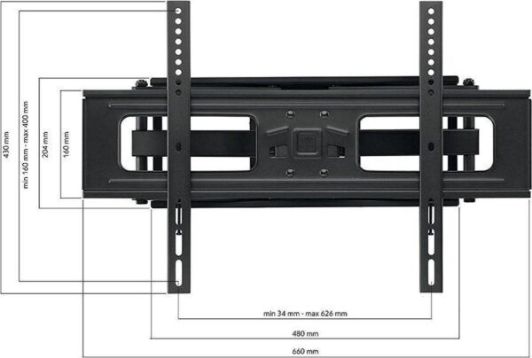 TV Muurbeugel WM4661 TV's 32"-90" FULL MOTION - Afbeelding 8