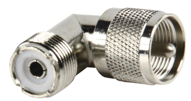 Product thumbnail HF ADAPTER PL259 MALE - PL259 FEMALE KNIE 90˚