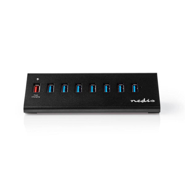 USB-Hub | 8-Poorts | USB 3.0 met Externe Voeding | QC3.0 Oplaadpoort | 5 Gbps