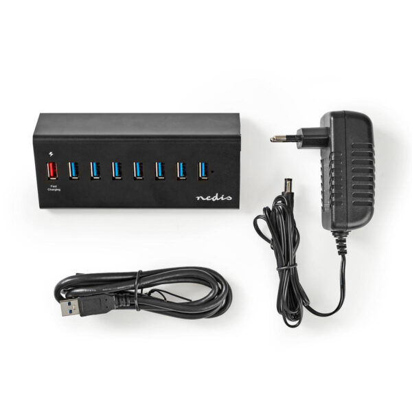 USB-Hub | 8-Poorts | USB 3.0 met Externe Voeding | QC3.0 Oplaadpoort | 5 Gbps - Afbeelding 8