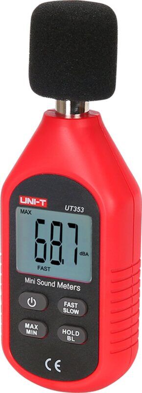 Product thumbnail UNI-T geluid decibel meter met condensator microfoon en LCD display