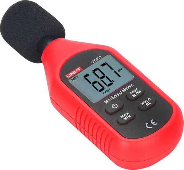 UNI-T geluid decibel meter met condensator microfoon en LCD display - Afbeelding 2