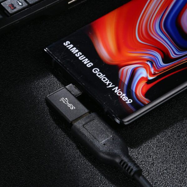 USB-Adapter Haaks 90 | USB-C Male | USB-A 3.0 Female - Afbeelding 4