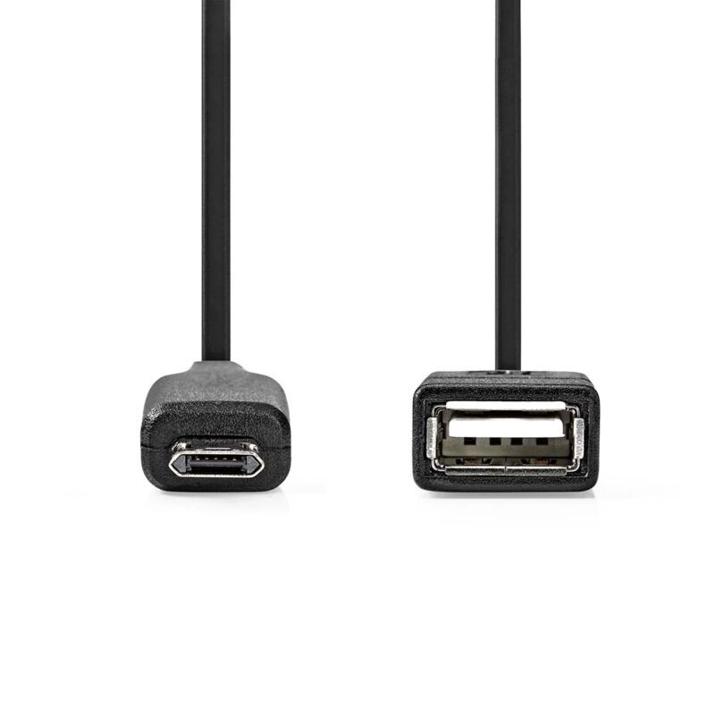 Product thumbnail USB 2.0 Micro-B Adapter | USB Micro-B Male | USB-A Female | 0.20 meter