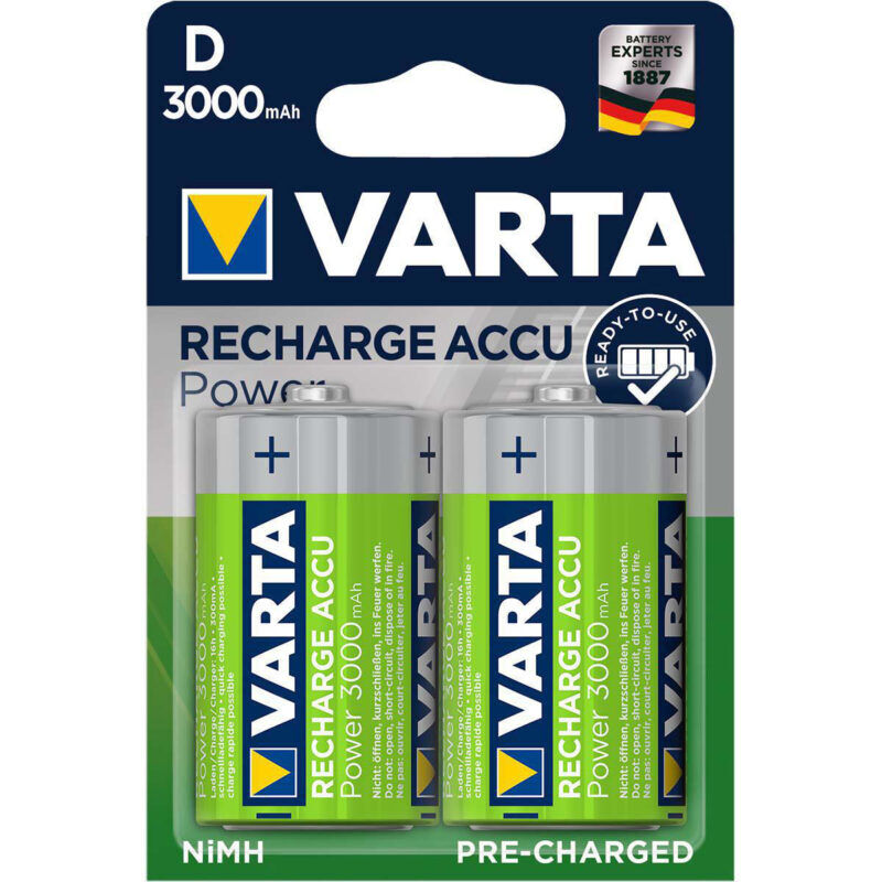 Product thumbnail Oplaadbare NiMH Batterij D 1.2V 3000mAh 2-Blister