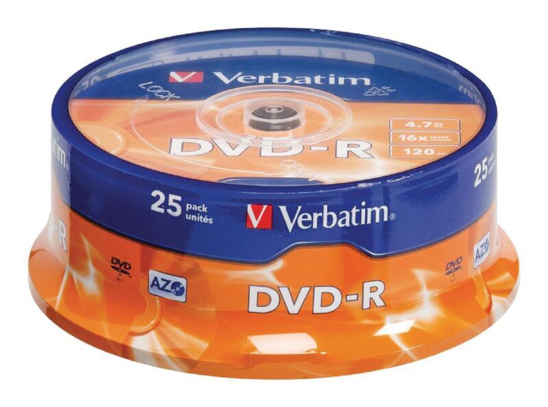 Product thumbnail VERBATIM DVD-R 4.7 GB 25 St