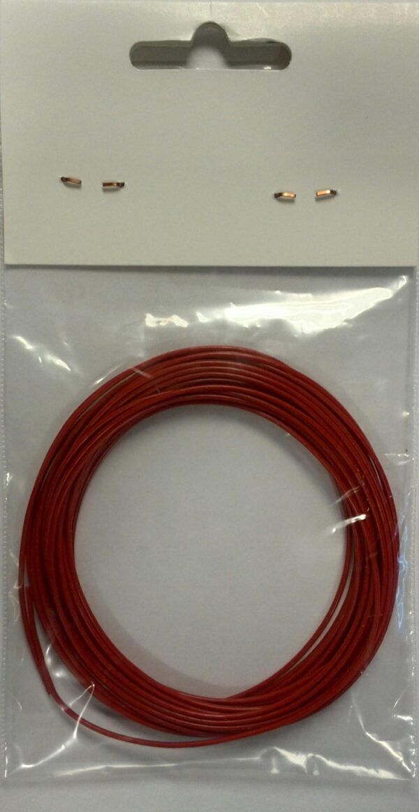 Soepel Montage snoer 0,14mm² rood 10 meter